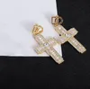 Drop cristal brillant pend les femmes en boucles d'oreilles cross vintage bijoux avec boîte cadeau