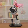 Action Toy Figures 23cm DARLING In The FRANXX 02 Anime Girl Figure School Uniform Zero Two Sexy Action Figure Adult Colletible Model Doll Toys Gift 240322