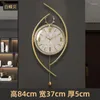 Wall Clocks Digital Mechanic Kitchen Clock Metal Bedroom Gold Silent Luxury Unusual Reloj Pared Home Accessories