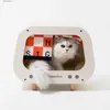 Kedi Yatak Mobilya Mewoofun Cat House Yatak Kedi Kınamak TV, Kazık Padleri ile Kapalı Sert Lüks Büyük Ahşap Moda Kedi Barınak Mobilyaları Y240322