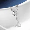 Charmarmband TBCYD 3mm 0.5CTTW D Färg VVS1 Moissanite för kvinnor 925 Sterling Silver Diamond Round Bubble Handkedjesmycken gåvor L240322