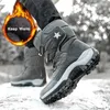 Fitness Shoes Winter Plus Velvet Warm Cotton Snow Boots Men Womens High-top Non-slip Waterproof Outdoor Hiking Skiing Fishing