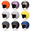 خوذات الدراجات النارية 2024 Metallic Gray Classic Open Face Helment Cafe Racer 3/4 Jet Scooter مع Casque Capacetes Inner Moto Dot ECE