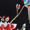 Ethnische Kleidung Cheongsam Damen Plus Size Kurze Tops 2024 Herbst Mode Baumwollmischung Spleißen Stickerei Chinesischen Stil Qipao Shirts Frau