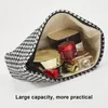 Cosmetic Bags Makeup Bag Storage Plaid Toiletry Brush Clutches Organizer Fashionable Dressing Handbag Large Capacity