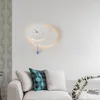 Wall Lamps Simple Led Lamp With Clock Modern Home Indoor Lighting Decorative Fixtures Living Room Bedroom Study White Lights