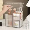 Storage Boxes With Brush Makeup Holder Box Drawer Lipstick Display Clear Cosmetic Dustproof Lid Organizer