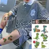 100pcsLot en gros enfants imperméable temporaire tatouage autocollant dessin animé voiture avion dinosaure mignon coloré bras faux enfants Tatoo 240311