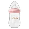 oberni Glass Baby Bottle 150mlの抗coli薬BPAフリーフィードをシリコンニップル240322