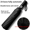 24 Bone Umbrella Fully Automatic Folding Enlarged Sun Shading Sun Protection and UV Protection Men's and Women's