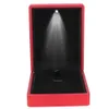 Pendant Gift with LED Light for Jewelry Display 4 Colors Organizer Necklace Storage Box Portable