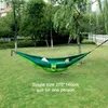 Hamacs Tissu de parapluie en nylon portable taille simple et double camping en plein air et randonnée pendentifs de jardin Y240321