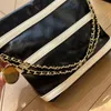 Designer bag mini striped garbage bag shoulder crossbody chain genuine leather bag High Quality Fashion Luxury bags on the Go with Our Trendy Shopping Tote