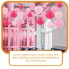 Tafellampen rond waterdicht roze decor buiten groot evenement hanglamp nylon bruiloft verjaardagsfeestje festival