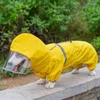 Vestuário para cães moda reflexiva à prova de vento impermeável roupas para animais de estimação roupas quentes de inverno para cães pequenos jaqueta de chuva