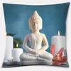Подушка Будда Дзен Каменный цветок серии подарок украшение для дома и офиса спальня диван чехол для автомобиля (45 см 45 см)