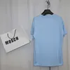 デザイナーハイバージョンLUOファミリークラシックベーシック3D刺繍ネットワークレッド同じユニセックスラグジュアリーファッションLOE男性と女性のためのショートスリーブTシャツ0GYK