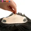 Toppers Hair Toppers for Women Hair Blonde Brown Colored Real Human Hair Upgraded Silk Base No Bangs Hair Extension Top Hair