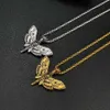 OPK Jewelry Hot Selling, Personalized and Creative Stainless Steel Skull Moth Pendant Necklace