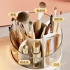 Storage Boxes Shelf Partition Bucket Rotatable Table Box Brush Skincare Desktop Makeup Dressing Cosmetics