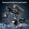 Cell Phone Mounts Holders Motorcycle Mobile Phone Holder Stand Mount for Moto Motorbike Cell Phone GPS Support with Waterproof QC 3.0 USB Charger 240322