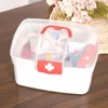 Stor kapacitet Medicin Organizer Lagring Container Family First Aid Chest Portable Emergency Box