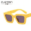 Square hollow Sunglasses 2022 new ins Sunglasses modern hip-hop Sunglasses 979