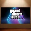 Calligraphy GTA Poster GTA 6 Sports Car Poster Grand Theft Auto VI Game Poster Canvas Painting Game Room Wall Decor Bedroom Wall Art Sticker