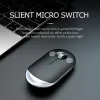 Mice Rechargeable Wireless Computer Mouse Bluetooth Silence MINI Optical Dual Mode 3 DPI for ipad Macbook Laptop Girls Small Hand