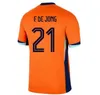 24/25 Holanda MEMPHIS European Holland Club Soccer Jersey 2024 Euro Cup 2025 Camisa de futebol da seleção holandesa Homens Crianças Kit Conjunto completo Home Away MEMPHIS XAVI GAKPO