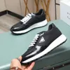 Popular New Casual-stylish Sneakers Shoes Re-Nylon Brushed Leather Men Knit Fabric Runner Mesh Runner Trainers Man Sports Outdoor Walking Designer Shoe EU38-46