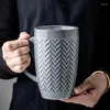 Tasses 600 ml Europe rétro tasse en céramique café créatif bureau thé boisson boisson couple cadeau