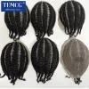 Toupees Toupees for Men Pleteed Full Lace Toupe for Black Men Human Hair zastępczy Afro Kukurydza Proteza włosów dla mnie