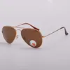 Lunettes de soleil pilotes polarisées de qualité supérieure pour hommes femmes lentilles en verre véritable lunettes de soleil classiques mâle femme avec boîte en cuir