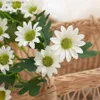 Faux blommor grönare höst vackra konstgjorda blommor siden daisy diy hem trädgård fest bröllop dekoration hantverk fall jul billiga falska växter y240322