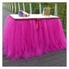 Table Skirt Wedding Banquet Party Christmas Dining Cloths Cover For Kids Birthday Decoration Tutu Tablecloths