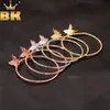 TBTK Set Simple Design Butterfly Resin Small Animal Earrings Female Wedding Accessories New Hot