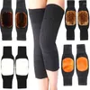 Men's Sleepwear 1 Pair Non-slip Coldproof Winter Cashmere Double Thick Windproof Warm Knee Pads High Elasticity Durable