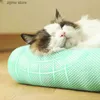 猫のベッド家具狂った夏の冷却ペット猫マットストレスアイスマット犬睡眠スクエアマットドッグペットハウス高品質の冷蔵Y240322