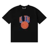 Designer Luxury Kith Classic Spring/Summer 2024 New York Trend Comfort Brand Basketball Print High Quality Double Cotton Corth Sleeve