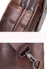 Bag High Quality Genuine Leather Crossbody Bags For Men Messenger Chest Travel Single Shoulder Strap Pack Men'S Sling Bolso 2024