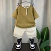 Kleidungssets Junge 2-teiliges Set Kinderkleidung Anzüge Kinder Baby Outfits Sommer 24-049