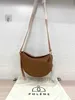 Frete da bolsa de ombro de grife grátis P Bag Crcent One ombro crossbody feminino sela explosiva original feita de couro genuíno