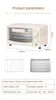 DMWD 220V Electric Oven Multifunction Baking Machine Intelligent Timing Small Roaster Bread Pizza Dried Fruit 15L 230308