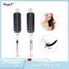 Кисти CkeyiN 220 В, электрическая щетка для волос, ЖК-дисплей, бигуди, выпрямляющая щетка для женщин, турмалиновая керамическая расческа-выпрямитель для волос