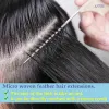 Extensions Micro feather New Hair Extensions Hair Extensions Natural Human Hair Small interface Black Brown Blonde 613 On Salon Quality