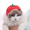 Vestuário de cachorro Excelente chapéu de animal de estimação, tecido super fofo de gato de gato vestido de decoração de decoração Block Sunlight