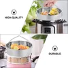 Double Boilers Portable Steamer Kitchen Round Food Tray Reusable Premium 304 Stainless Steel Safe