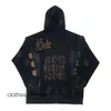 Mode 24ss-editie Heren Designer Hoodies Truien Hoog Balenciigaa Home Heren Parijs Modder geverfd Handgeschilderd Sanskriet Gedrukt Wassen Oude losse heren Dames C4QT