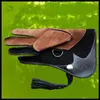 Autres fournitures d'oiseaux Anti-morsure anti-rayures formation gants d'aigle 40cm cuir préhension travail sans doigts